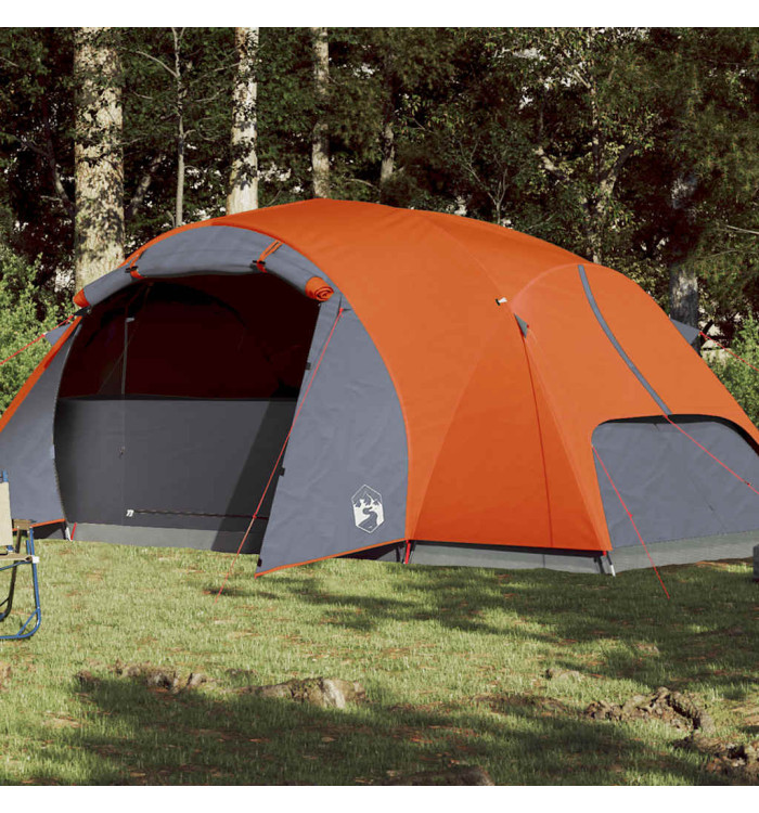 Tente familiale Crossvent 8 personnes orange imperméable | Mobilier & Déco