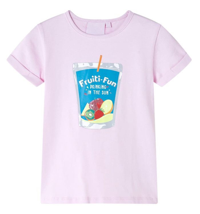 T-shirt pour enfants rose pâle 128 | Mobilier & Déco