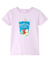 T-shirt pour enfants rose pâle 128 | Mobilier & Déco