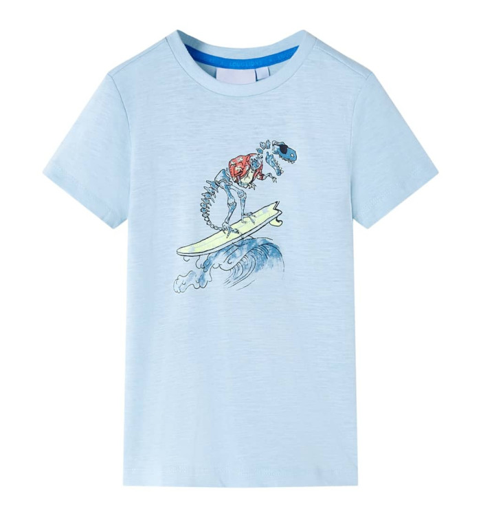 T-shirt pour enfants bleu clair 128 | Mobilier & Déco