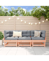 Salon de jardin 3 pcs bois massif douglas | Mobilier & Déco