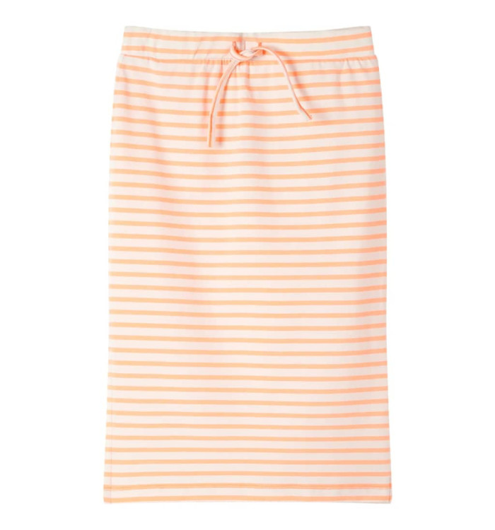 Jupe droite pour enfants avec rayures orange fluo 128 | Mobilier & Déco