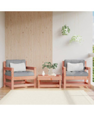Chaises de jardin lot de 2 cm bois massif douglas | Mobilier & Déco