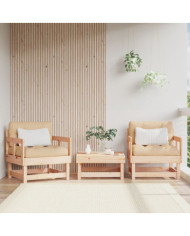 Chaises de jardin lot de 2 bois massif de pin | Mobilier & Déco