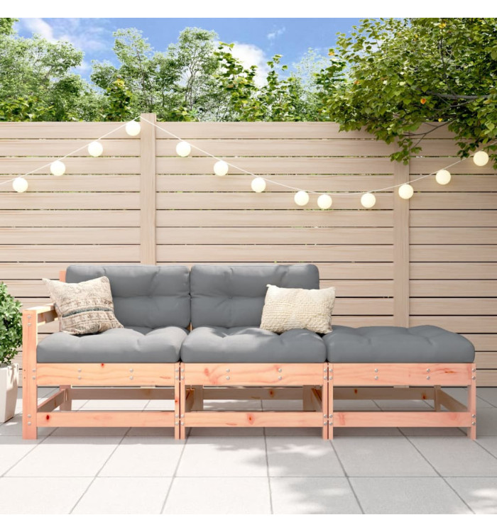 Salon de jardin 3 pcs bois massif douglas | Mobilier & Déco