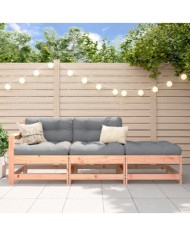 Salon de jardin 3 pcs bois massif douglas | Mobilier & Déco