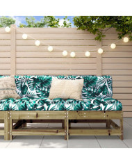 Canapés centraux de jardin 2 pcs bois de pin imprégné | Mobilier & Déco