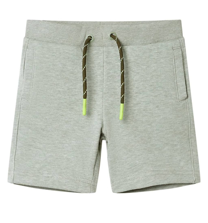 Short pour enfants avec cordon de serrage mélange kaki clair 92 | Mobilier & Déco