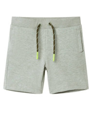 Short pour enfants avec cordon de serrage mélange kaki clair 92 | Mobilier & Déco