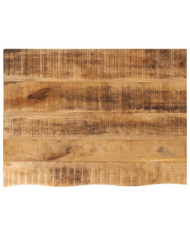 Dessus de table 90x60x3,8 cm bord vif bois massif manguier brut | Mobilier & Déco