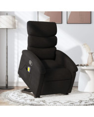 Fauteuil de massage inclinable Noir Tissu | Mobilier & Déco