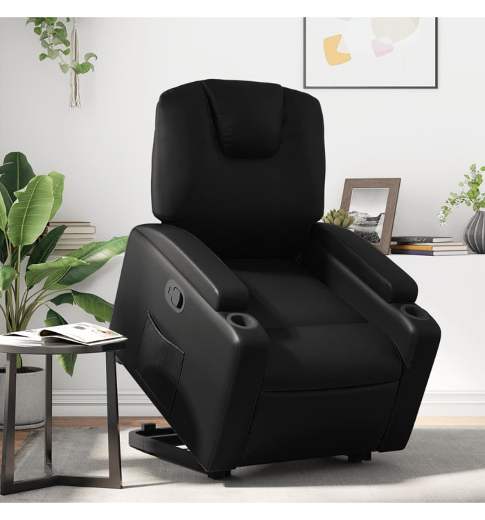 Fauteuil inclinable Noir Similicuir | Mobilier & Déco