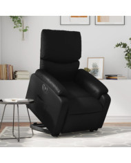Fauteuil inclinable électrique noir similicuir | Mobilier & Déco