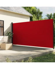 Auvent latéral rétractable rouge 220x300 cm | Mobilier & Déco