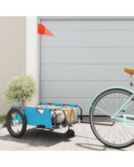 Remorque de vélo bleu tissu oxford et fer | Mobilier & Déco