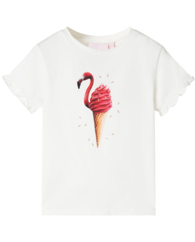T-shirt enfants rose écru 116 | Mobilier & Déco