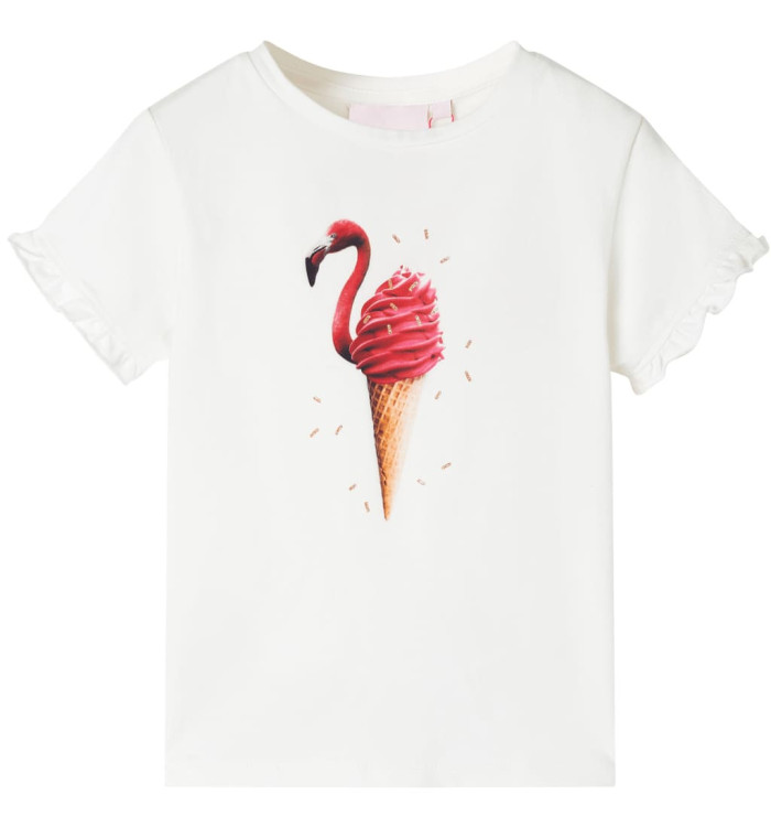 T-shirt enfants rose écru 116 | Mobilier & Déco