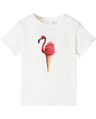 T-shirt enfants rose écru 116 | Mobilier & Déco