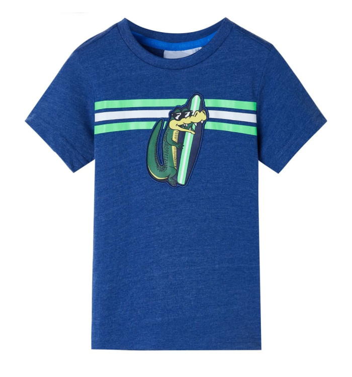 T-shirt pour enfants mélange de bleu foncé 92 | Mobilier & Déco