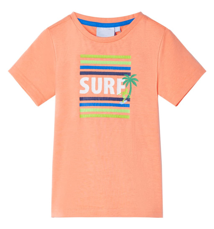 T-shirt pour enfants orange néon 140 | Mobilier & Déco