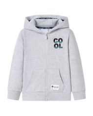 Sweatshirt à capuche avec fermeture éclair pour enfants gris 116 | Mobilier & Déco