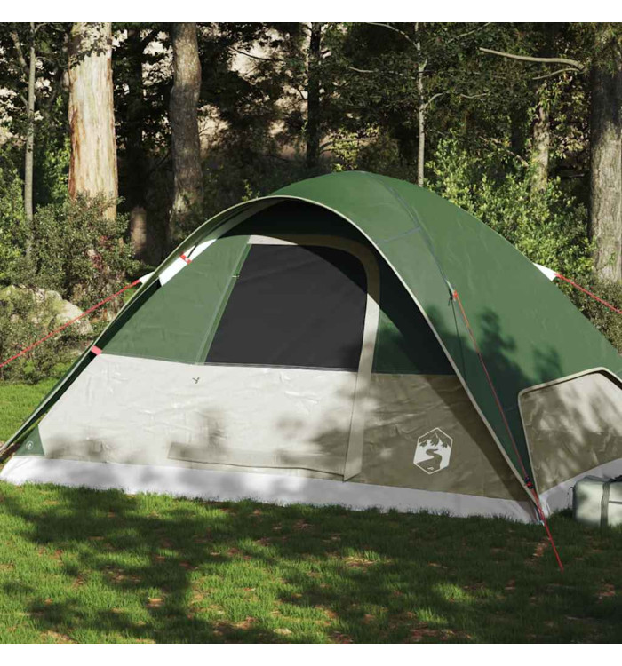 Tente familiale à dôme 6 personnes vert imperméable | Mobilier & Déco