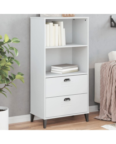 Bibliothèque VIKEN blanc 60x35x123 cm bois d'ingénierie | Mobilier & Déco