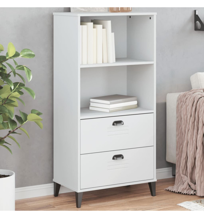 Bibliothèque VIKEN blanc 60x35x123 cm bois d'ingénierie | Mobilier & Déco