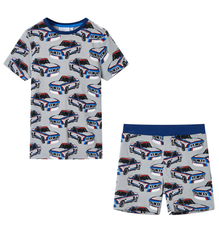Pyjamas à manches courtes pour enfants gris 104 | Mobilier & Déco
