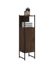 Armoire de salle de bain chêne marron 33x33x120,5 cm | Mobilier & Déco