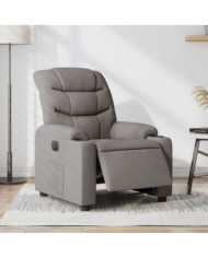 Fauteuil inclinable électrique Taupe Tissu | Mobilier & Déco