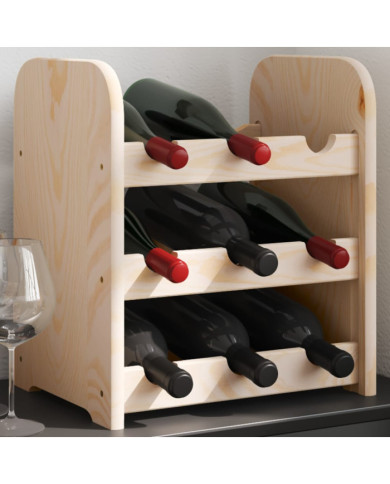 Casier à vin 33x25x37 cm bois de pin massif | Mobilier & Déco