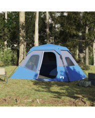 Tente familiale 6 personnes bleu libération rapide imperméable | Mobilier & Déco