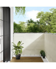 Écran de balcon crème 120x700 cm 100% polyester oxford | Mobilier & Déco