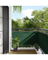 Écran de balcon vert foncé 75x1000 cm 100% polyester oxford | Mobilier & Déco
