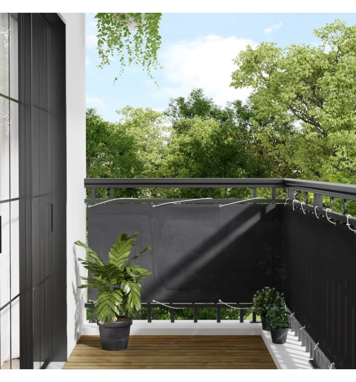 Écran de balcon anthracite 75x700 cm 100% polyester oxford | Mobilier & Déco