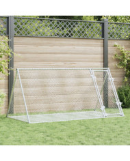 Clapier argenté 200x105x91 cm acier galvanisé | Mobilier & Déco