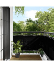 Écran de balcon noir 75x700 cm 100% polyester oxford | Mobilier & Déco