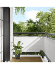 Écran de balcon blanc 75x1000 cm 100% polyester oxford | Mobilier & Déco