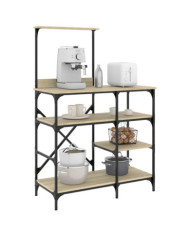 Support de boulanger chêne sonoma 90x40x132 cm | Mobilier & Déco