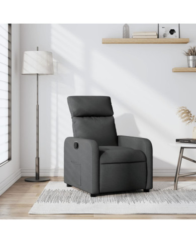 Fauteuil inclinable Gris foncé Tissu | Mobilier & Déco