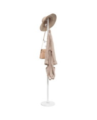 Porte-manteau blanc 176 cm fer enduit de poudre | Mobilier & Déco