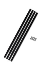 Tube d'extension de tarière de sol 4x1 m Raccord de tube Acier | Mobilier & Déco