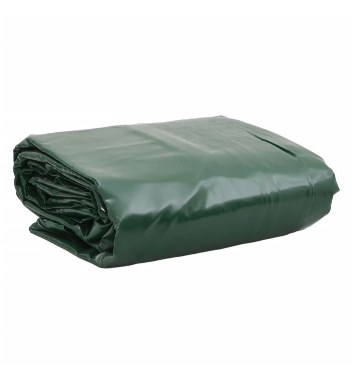 Bâche vert 3,5x5 m 650 g/m² | Mobilier & Déco