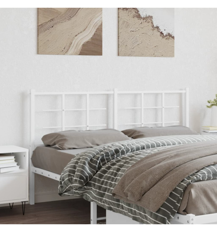 Tête de lit métal blanc 160 cm | Mobilier & Déco