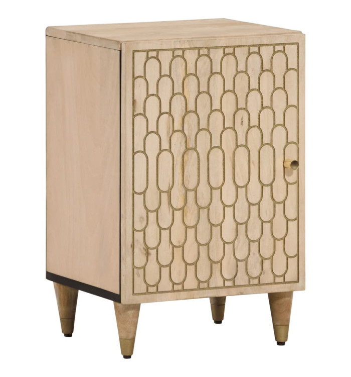 Armoire de salle de bain 38x33x58 cm bois massif de manguier | Mobilier & Déco