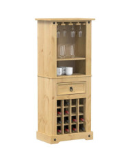 Casier à vin Corona 56x35x134,5 cm bois massif de pin | Mobilier & Déco