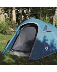 Tente de camping tunnel 3 personnes bleu imperméable | Mobilier & Déco