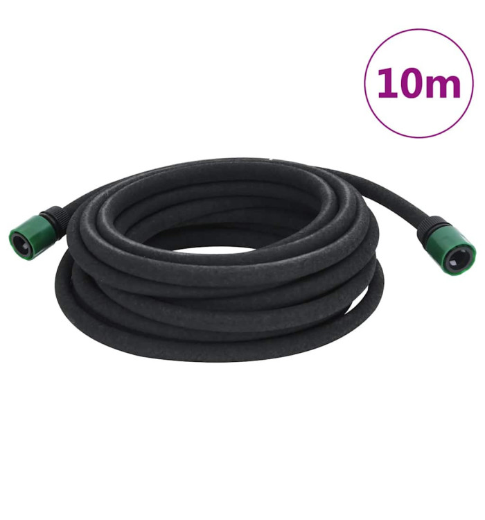 Tuyau d'arrosage de jardin noir 0,6" 10 m caoutchouc | Mobilier & Déco