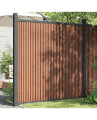 Panneau de clôture marron 173x186 cm WPC | Mobilier & Déco